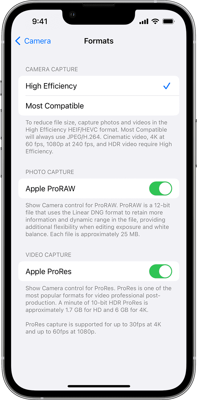 崇阳苹果13维修分享如何在 iPhone 13 Pro 机型中拍摄和管理 ProRes 视频 